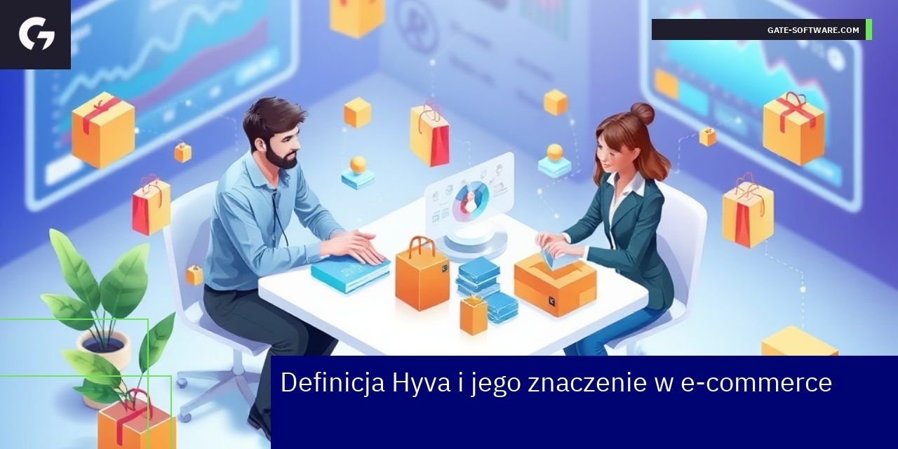 Grafika przedstawiająca rozwój e-commerce z Hyva