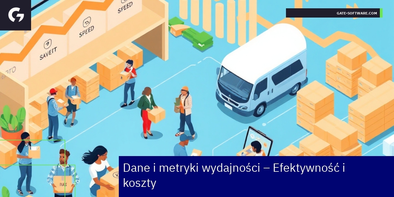 Wykresy pokazujące wzrost wydajności i oszczędności