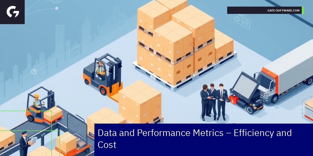 Graphs showing B2B delivery time and cost metrics
