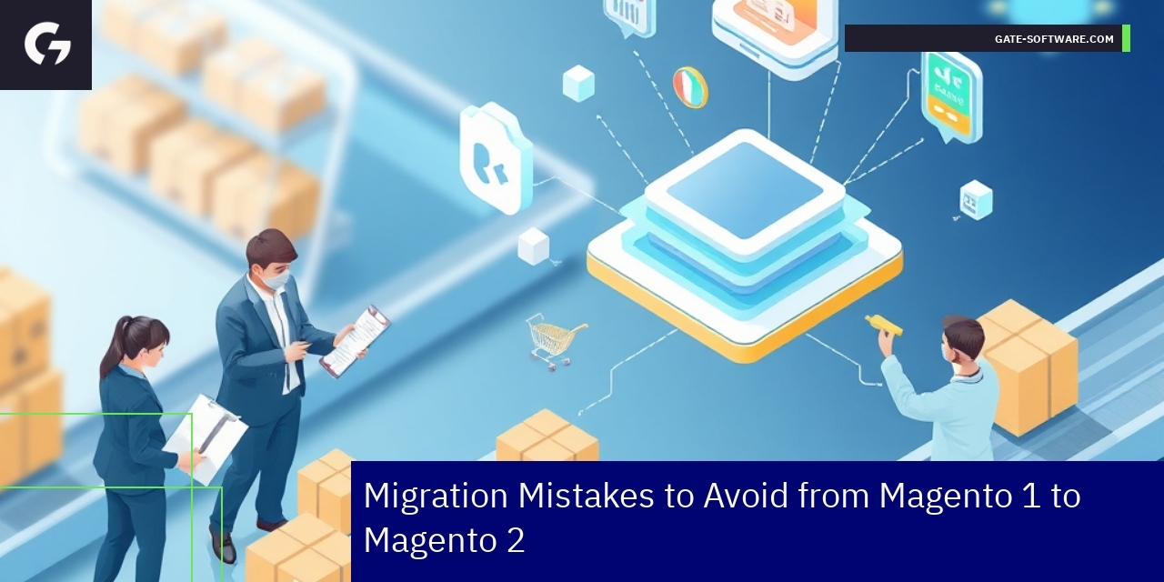 Common Magento 1 to 2 Migration Mistakes Illustration of Magento migration challenges and solutions