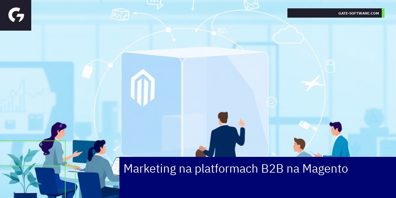 Schemat zarządzania rolami i marketingu na Magento B2B