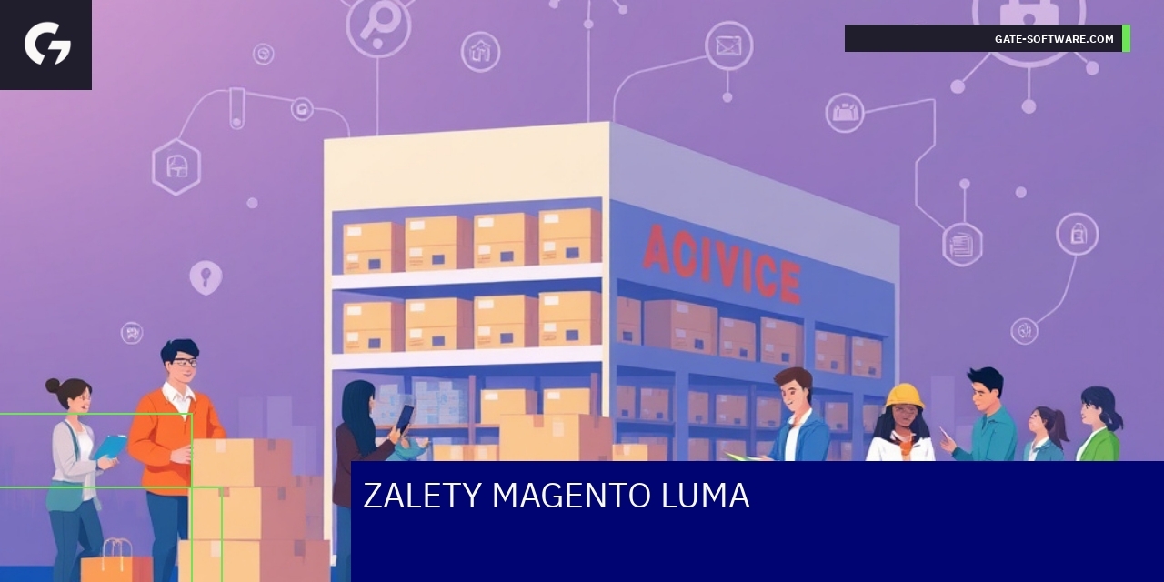 Motyw Magento Luma na ekranie laptopa