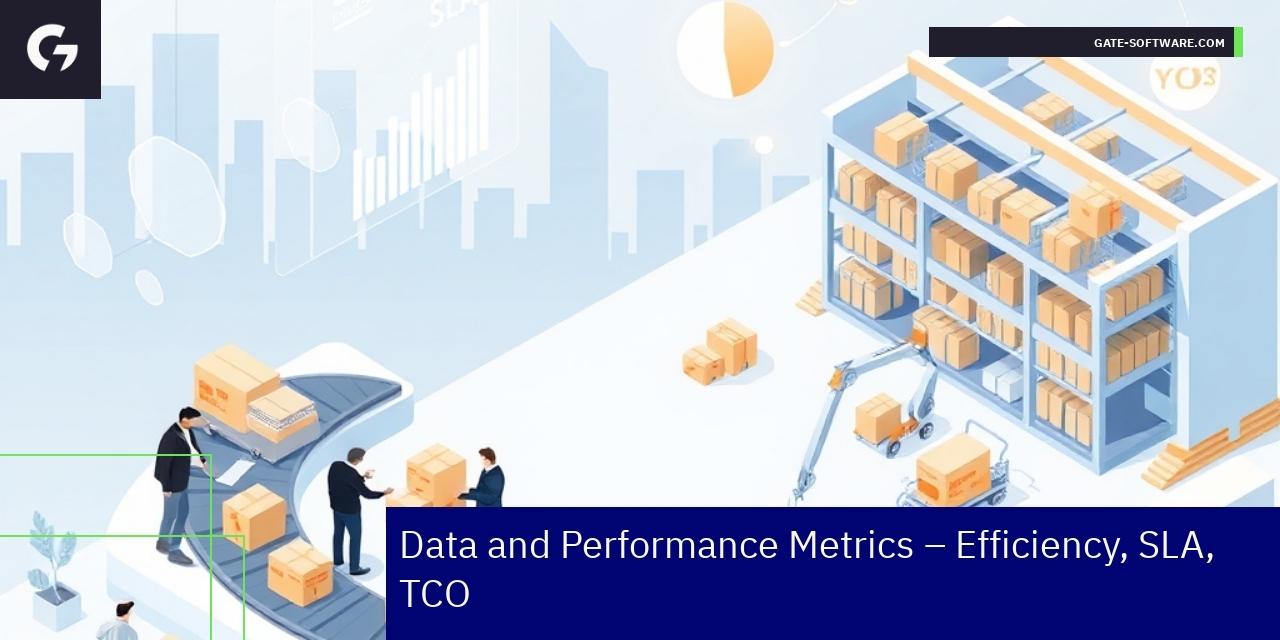 Graph showing efficiency and SLA metrics
