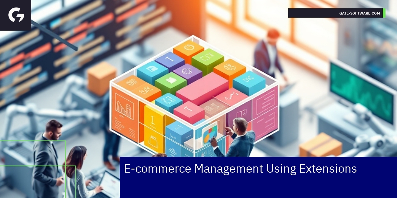 E-commerce platform with extension modules integrated