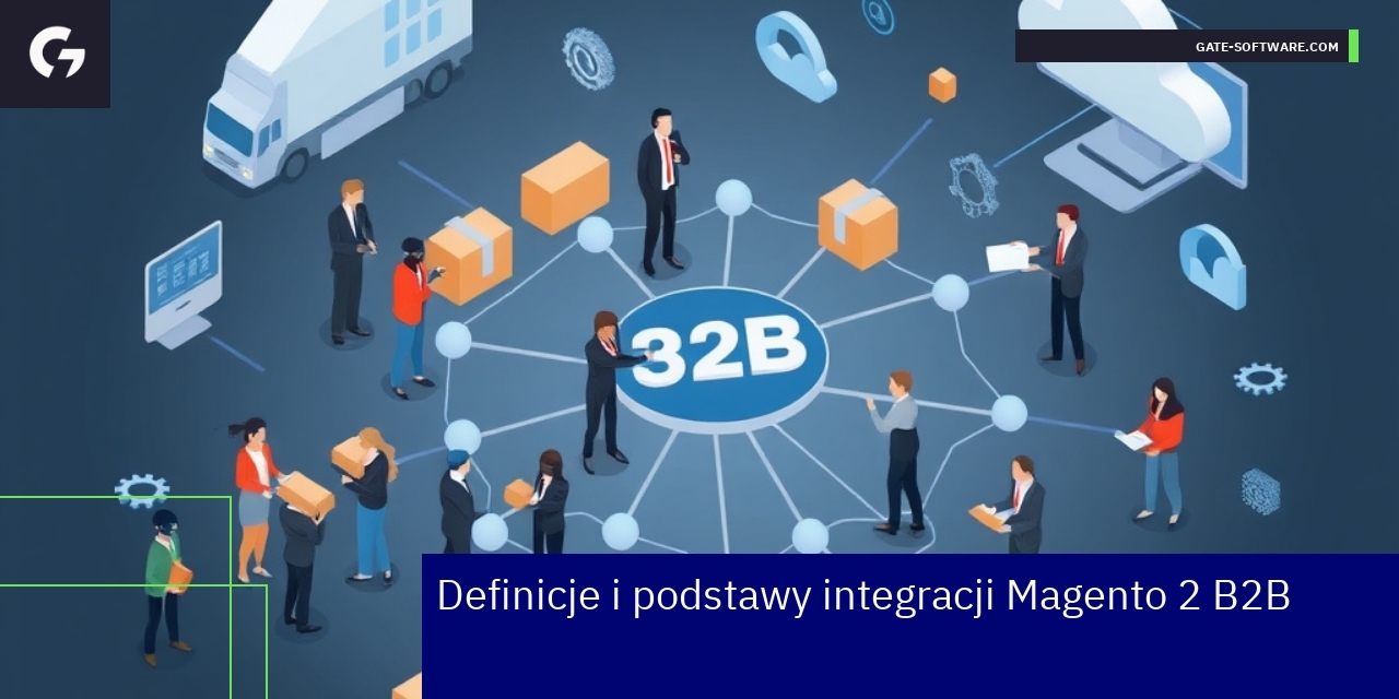 Schemat integracji Magento z ERP i procesy B2B