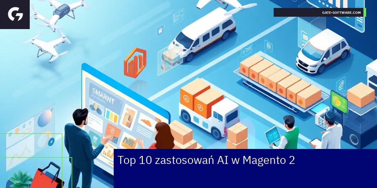 Ilustracja zastosowań AI w sklepie internetowym Magento