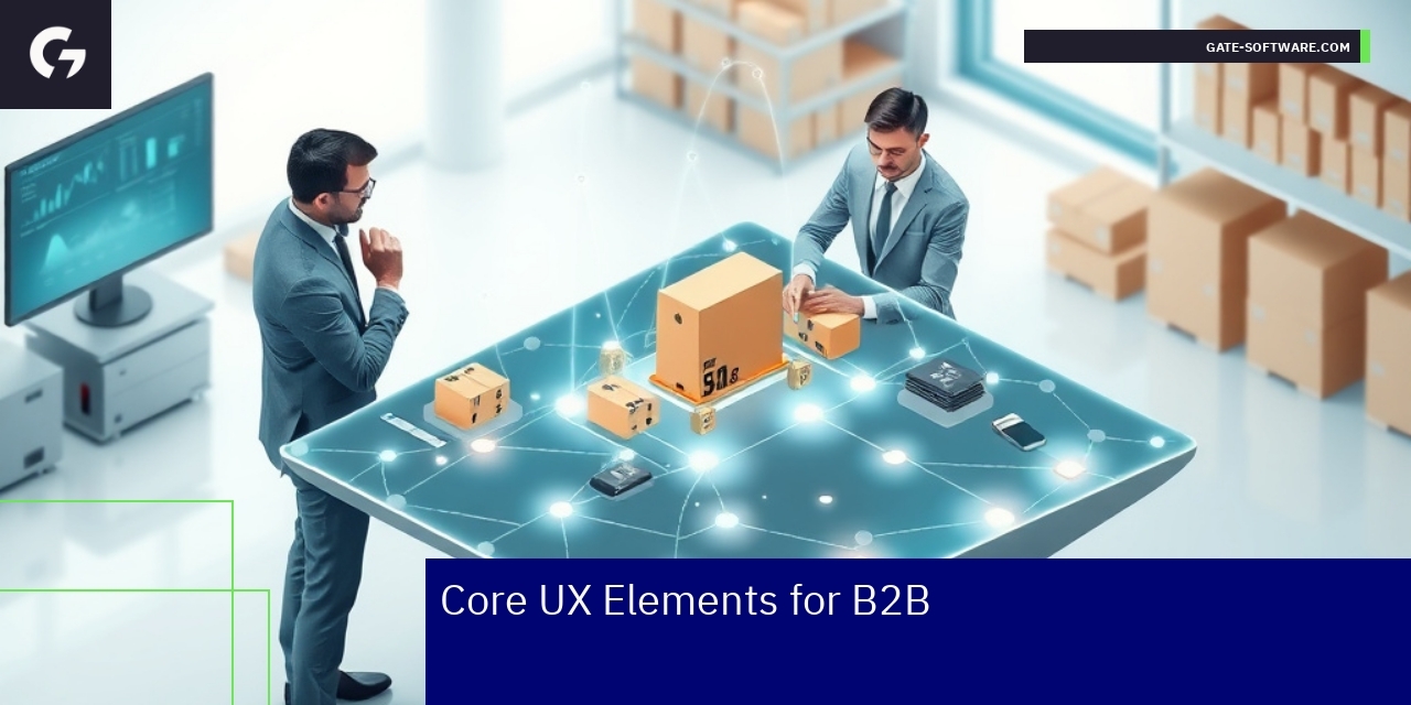 Business buyer using streamlined B2B online platform