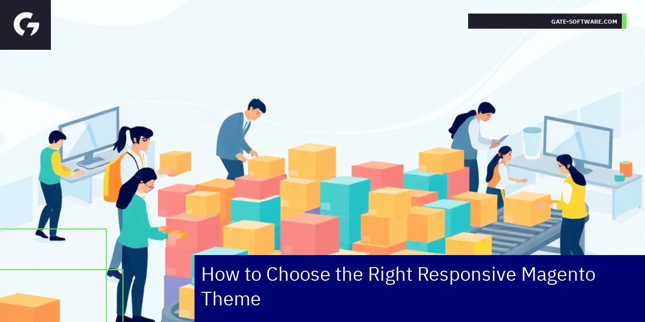 Choosing the Right Responsive Magento Theme Responsive Magento theme selection illustration