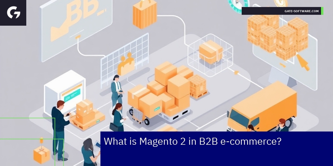 Diagram showing Magento 2 B2B platform features