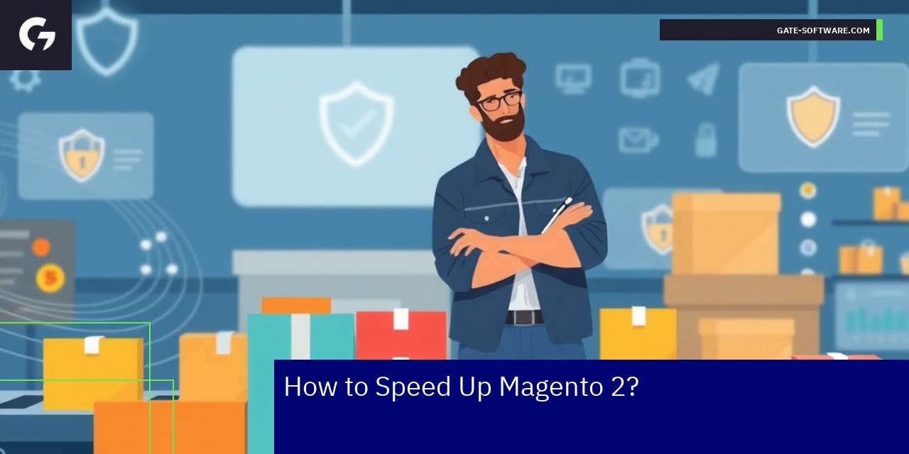 Speeding Up and Maintaining Magento 2 Stores Magento 2 performance and security maintenance infographic