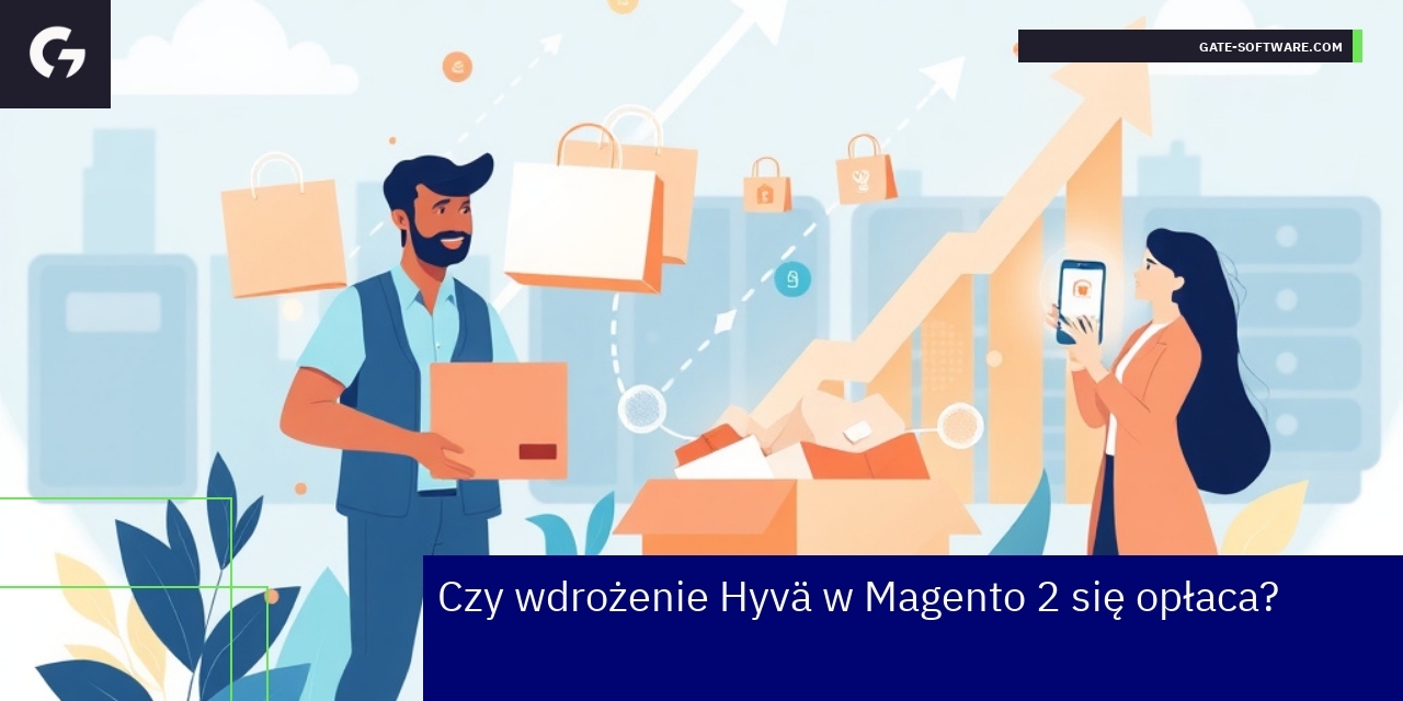 Schemat korzyści i kosztów wdrożenia Hyvä w Magento 2
