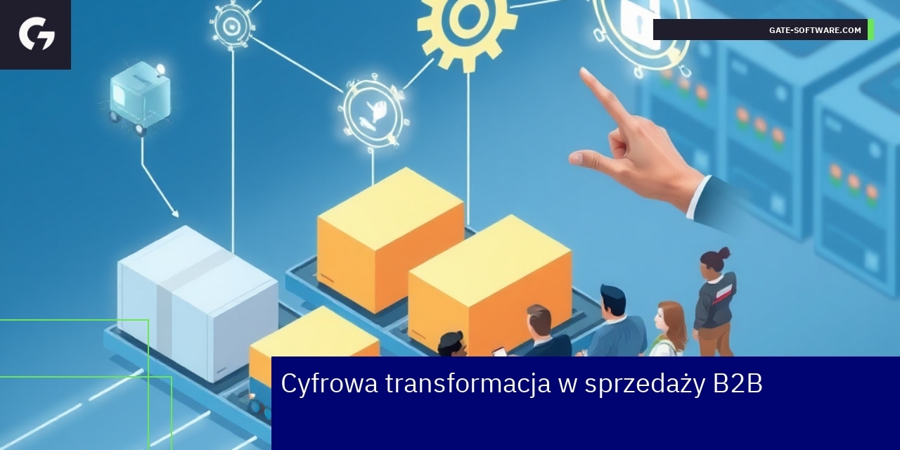 Schemat cyfrowej transformacji i sprzedaży B2B