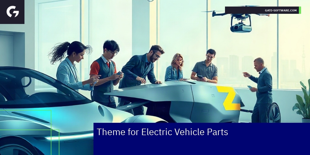 Electric vehicle parts with stylish design and digital integration