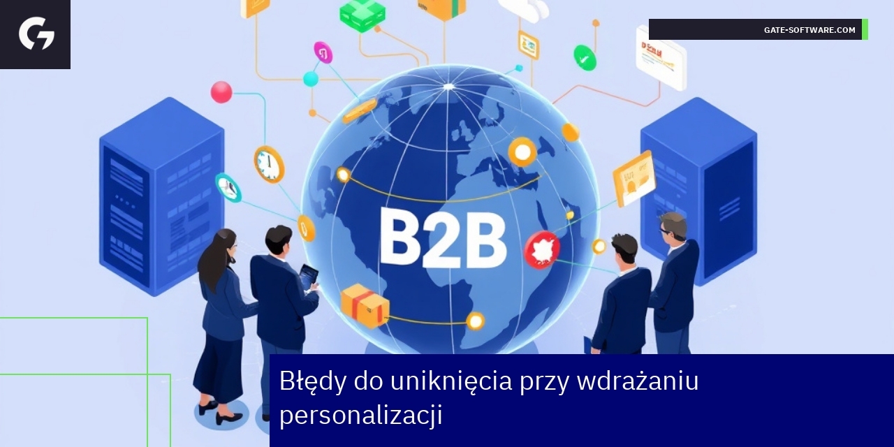 Ilustracja błędów wdrażania personalizacji w biznesie B2B