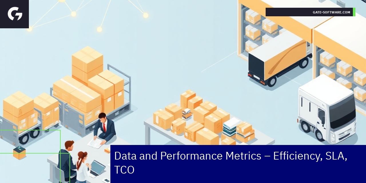 Graph showing efficiency and SLA performance metrics