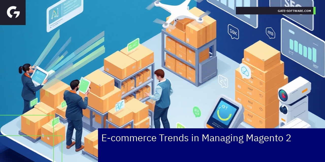 E-commerce Trends in Magento 2 Store Management Magento 2 e-commerce store with AI, payments, modules