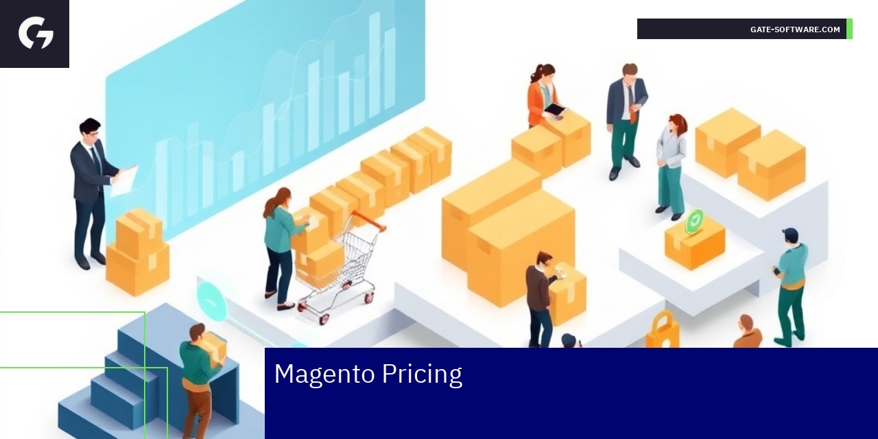 Magento Pricing Overview and Costs Chart showing Magento pricing and expense categories