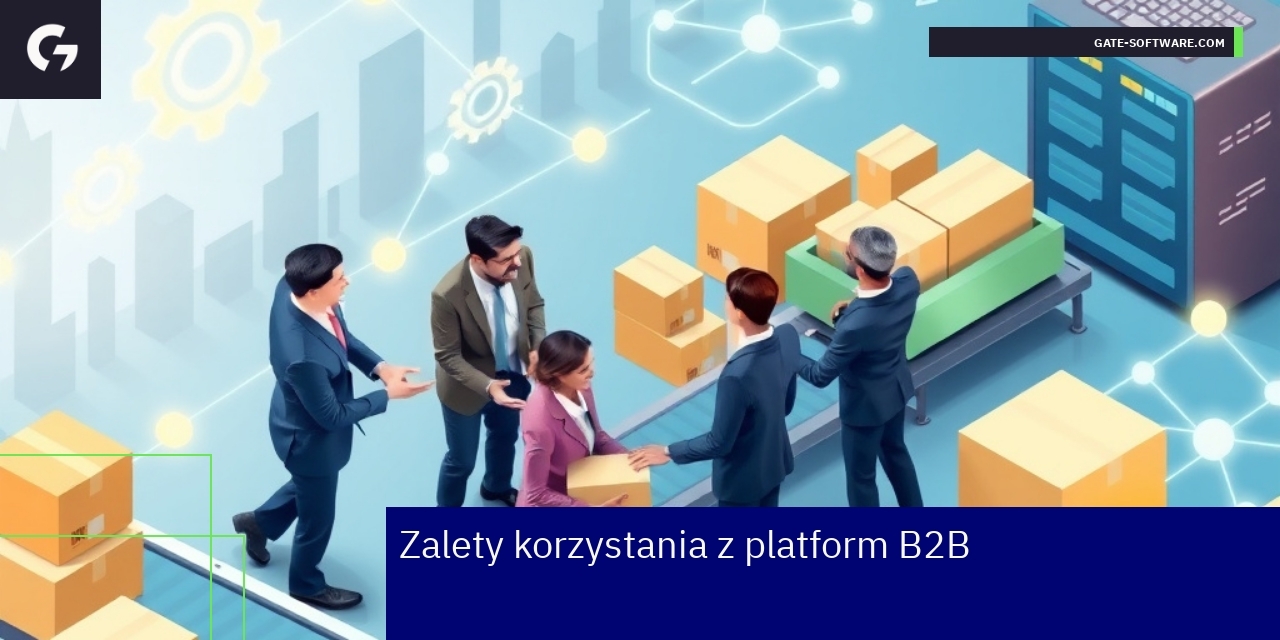 Korzyści i funkcje platform B2B dla biznesu Schemat korzyści i funkcji platformy B2B