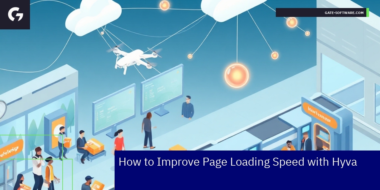 Improving Page Loading Speed with Hyva Themes Diagram showing steps to improve Magento loading speed