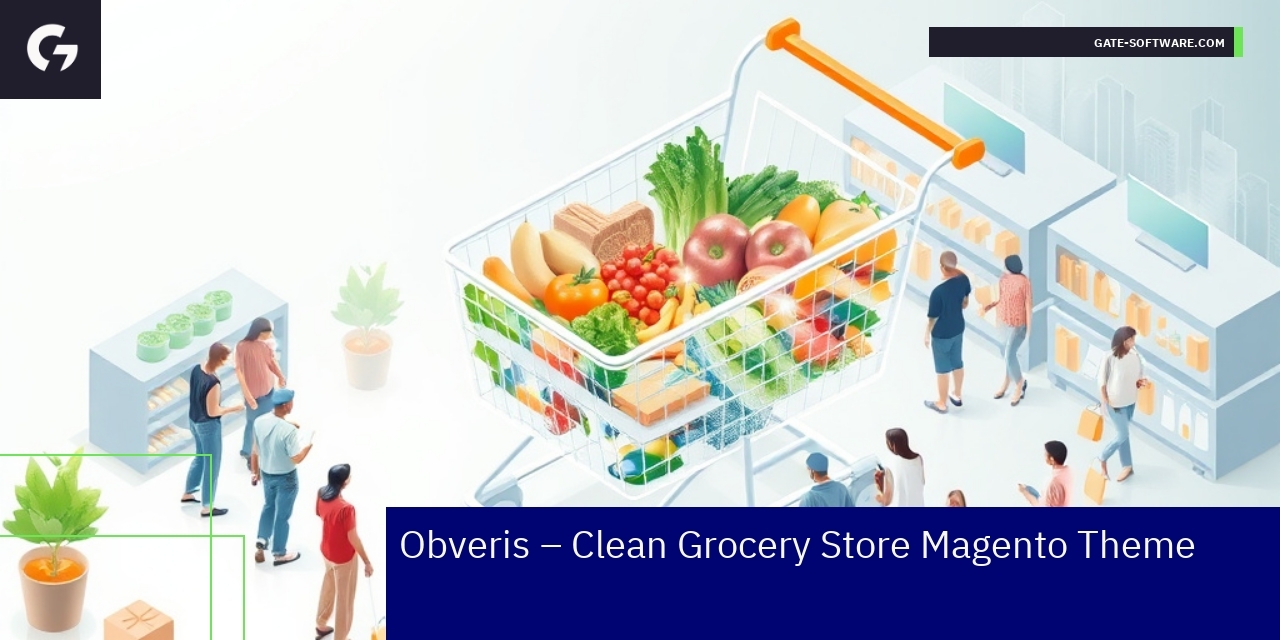Clean and fast Magento grocery store theme interface