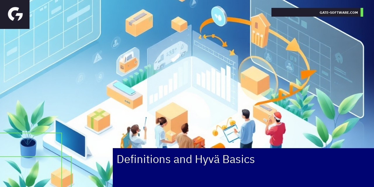 Hyvä Frontend Solution Benefits Overview Diagram showcasing Hyvä features and benefits