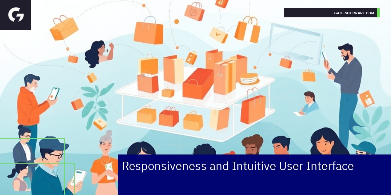 Responsive e-commerce interface on multiple devices