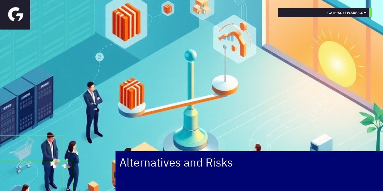 Diagram showing Magento alternatives and risks