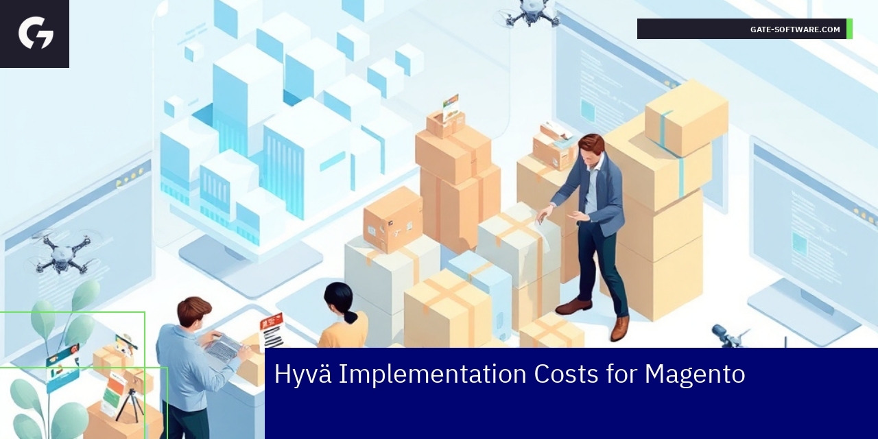 Diagram showing Magento Hyvä theme benefits and workflow