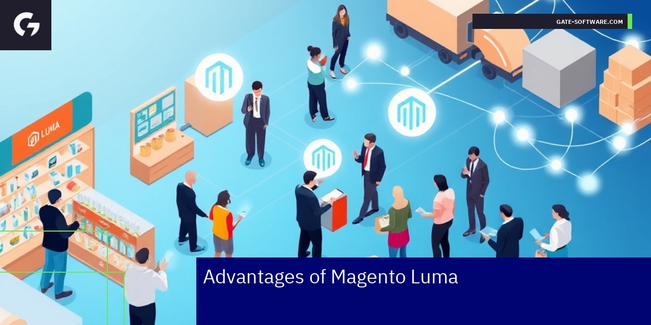 Magento Luma interface with customization and design features