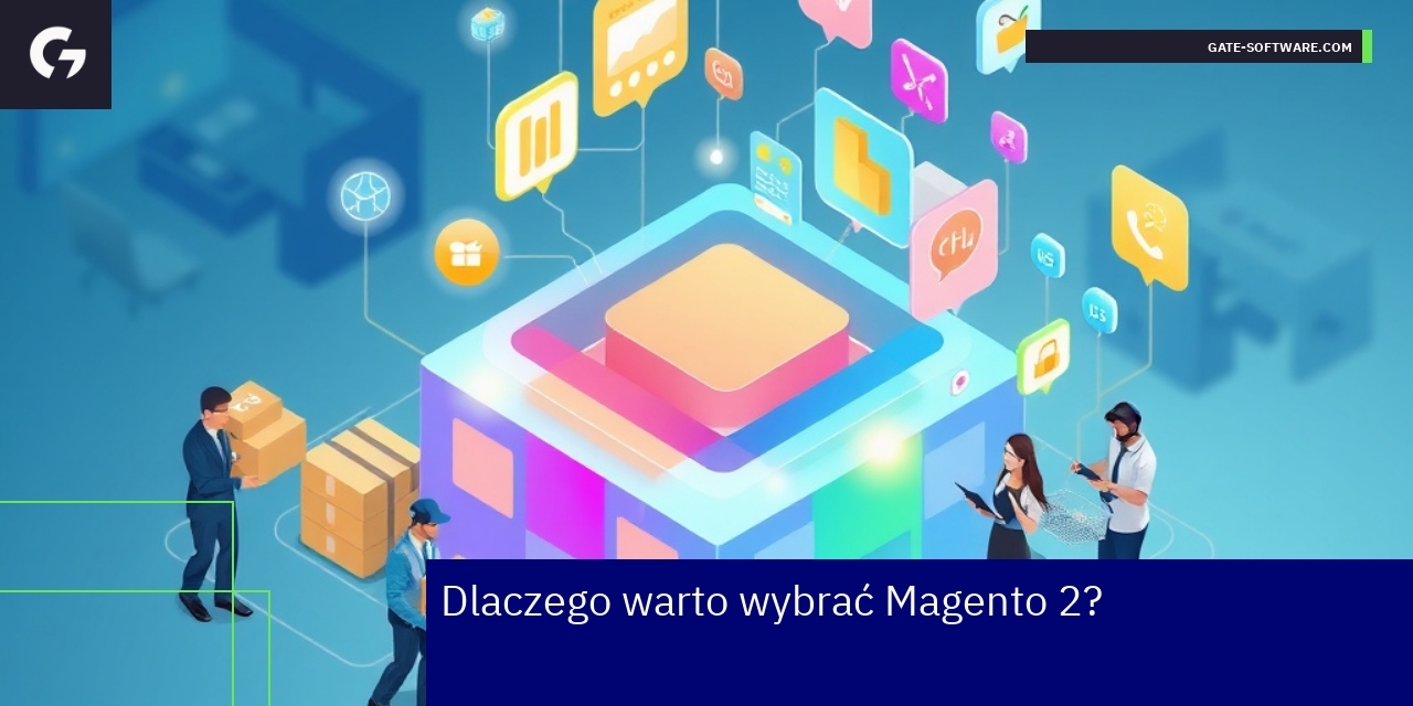 Schemat przedstawiający funkcje i wsparcie Magento 2