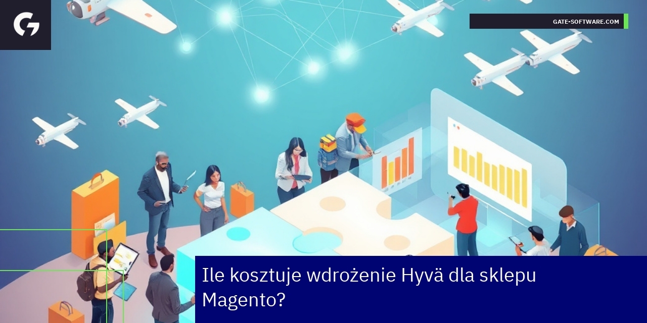 Schemat kosztów i oszczędności wdrożenia Hyvä