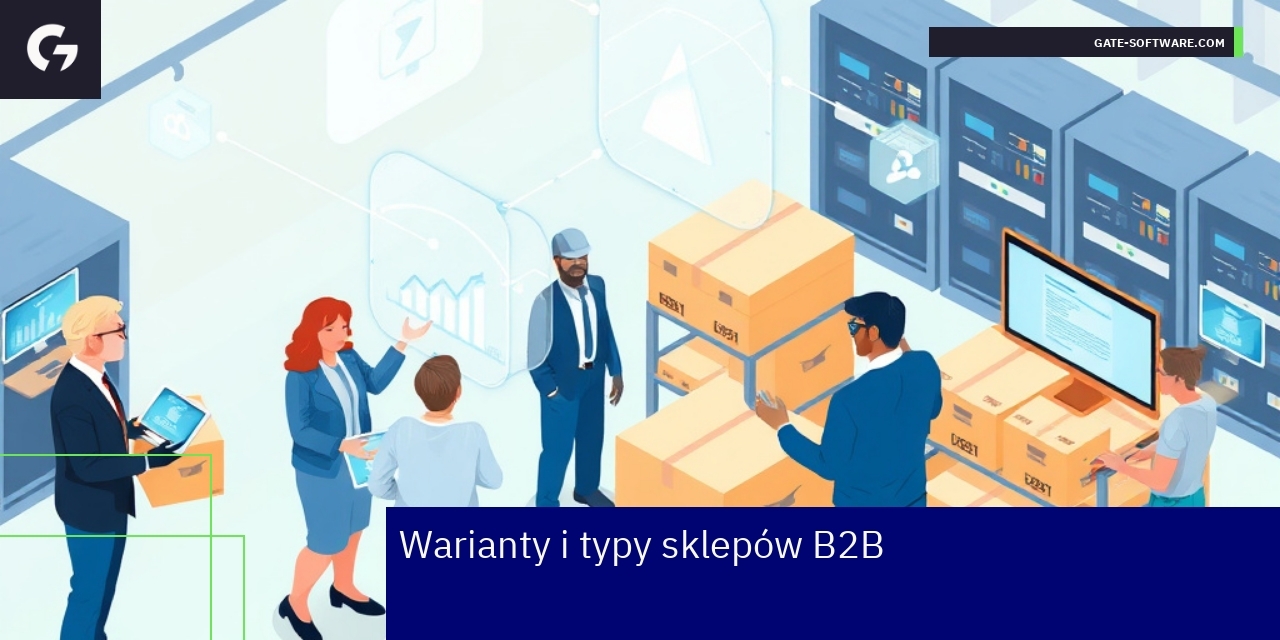 Schemat typów sklepów B2B i ich funkcji