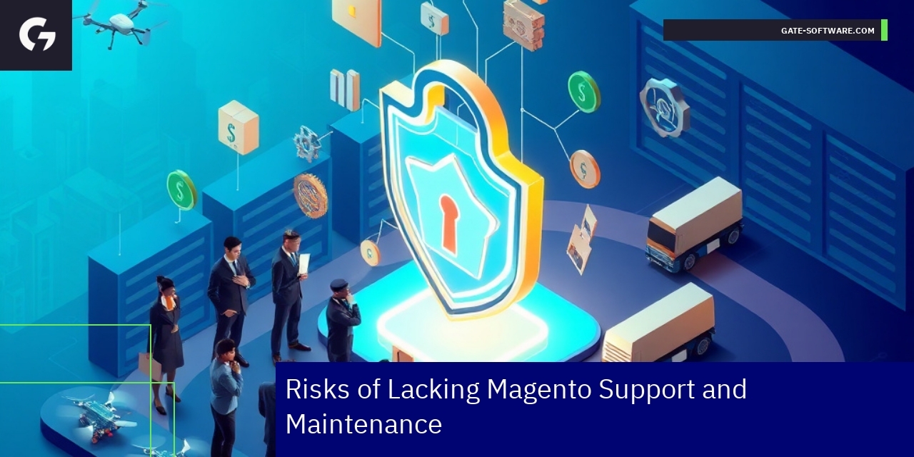 Magento security shield and maintenance icons
