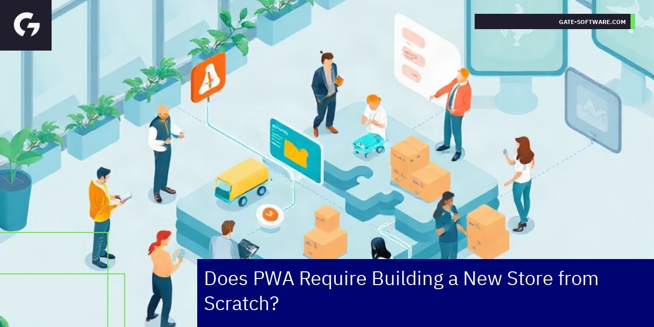 Diagram showing stages of PWA store migration
