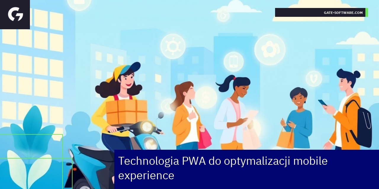 Smartfon z ikoną aplikacji PWA i powiadomieniami