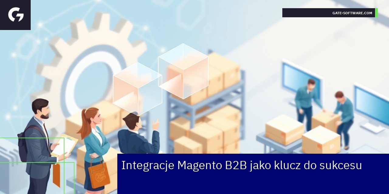 Schemat integracji Magento z ERP i automatyzacją