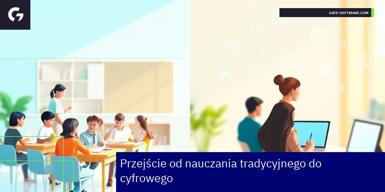 Uczeń korzystający z komputera i zdalnej nauki online