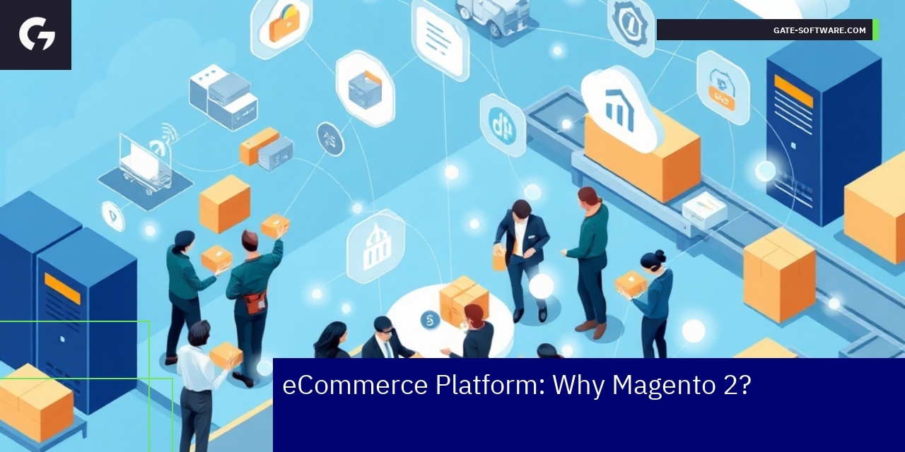 Magento 2 platform features and B2B integration icons