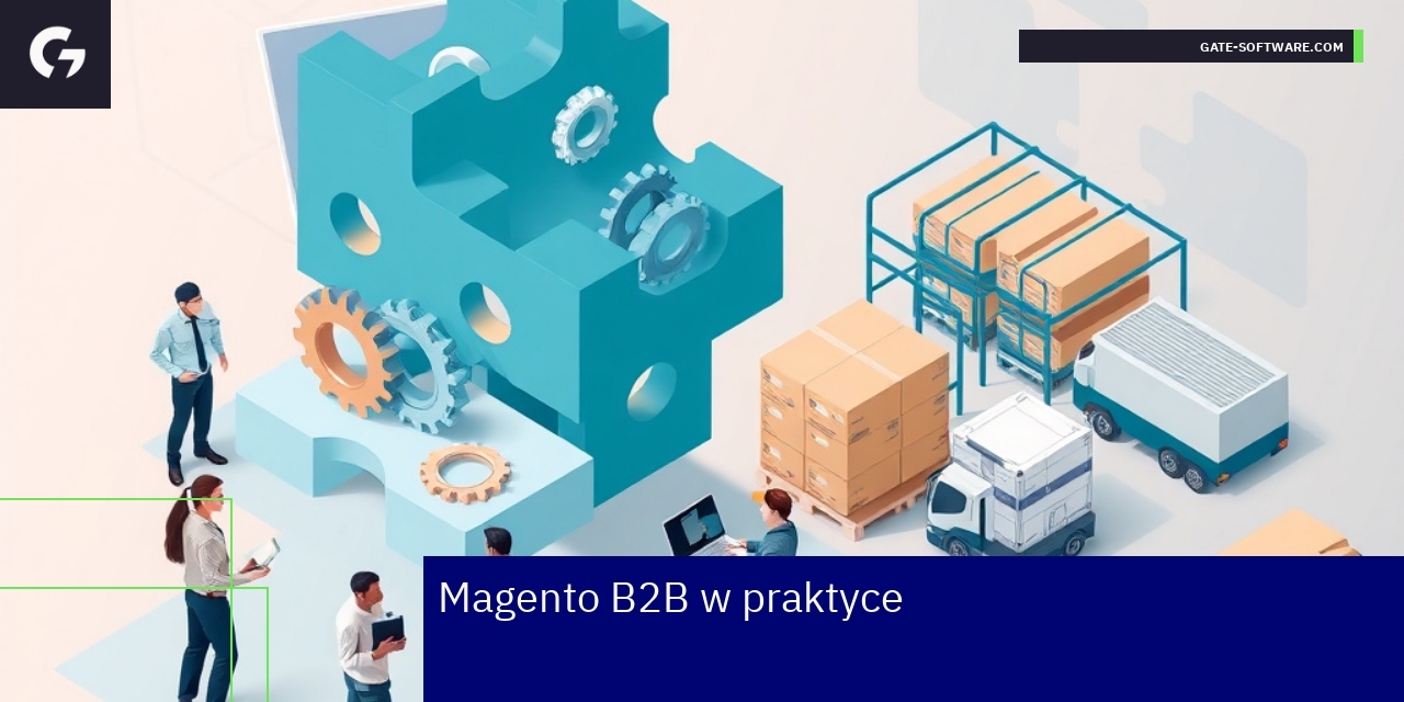 Schemat działania Magento B2B dla klienta biznesowego