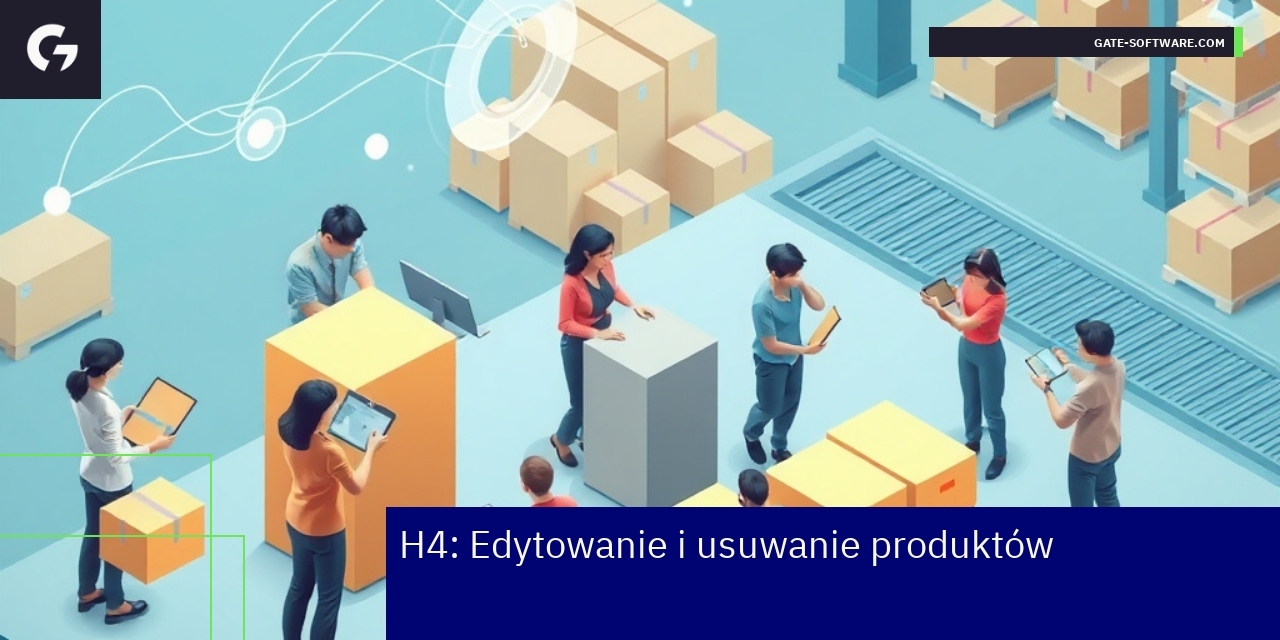 Interfejs edycji i usuwania produktów Hyva