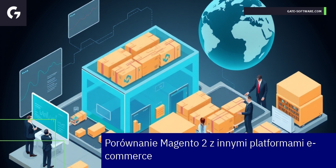 Diagram porównujący Magento 2 i platformy SaaS