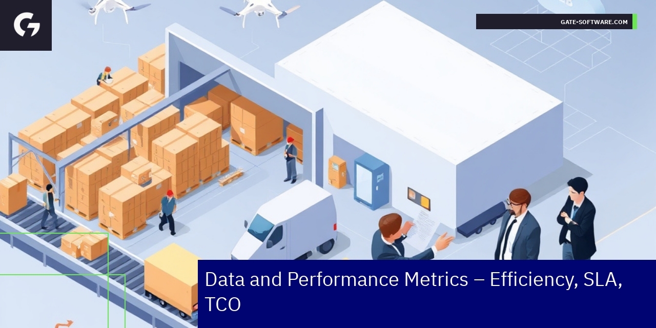 Chart showing B2B Magento project efficiency and uptime