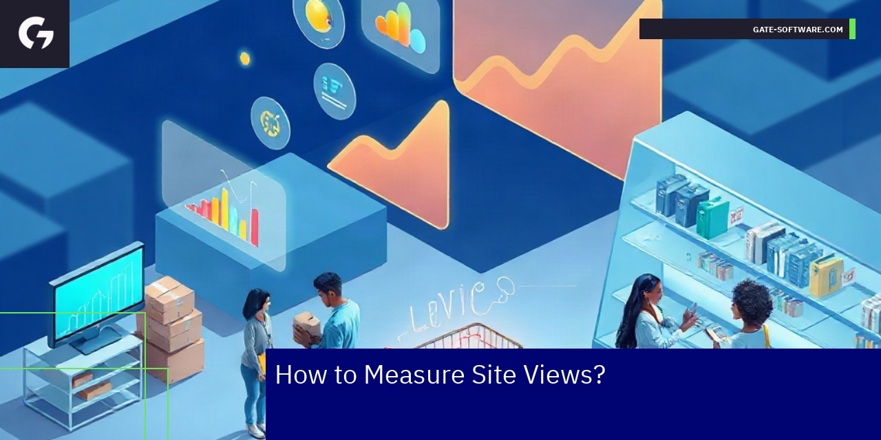 Site Views Measurement and Analytics Methods Dashboard showing website analytics and user metrics