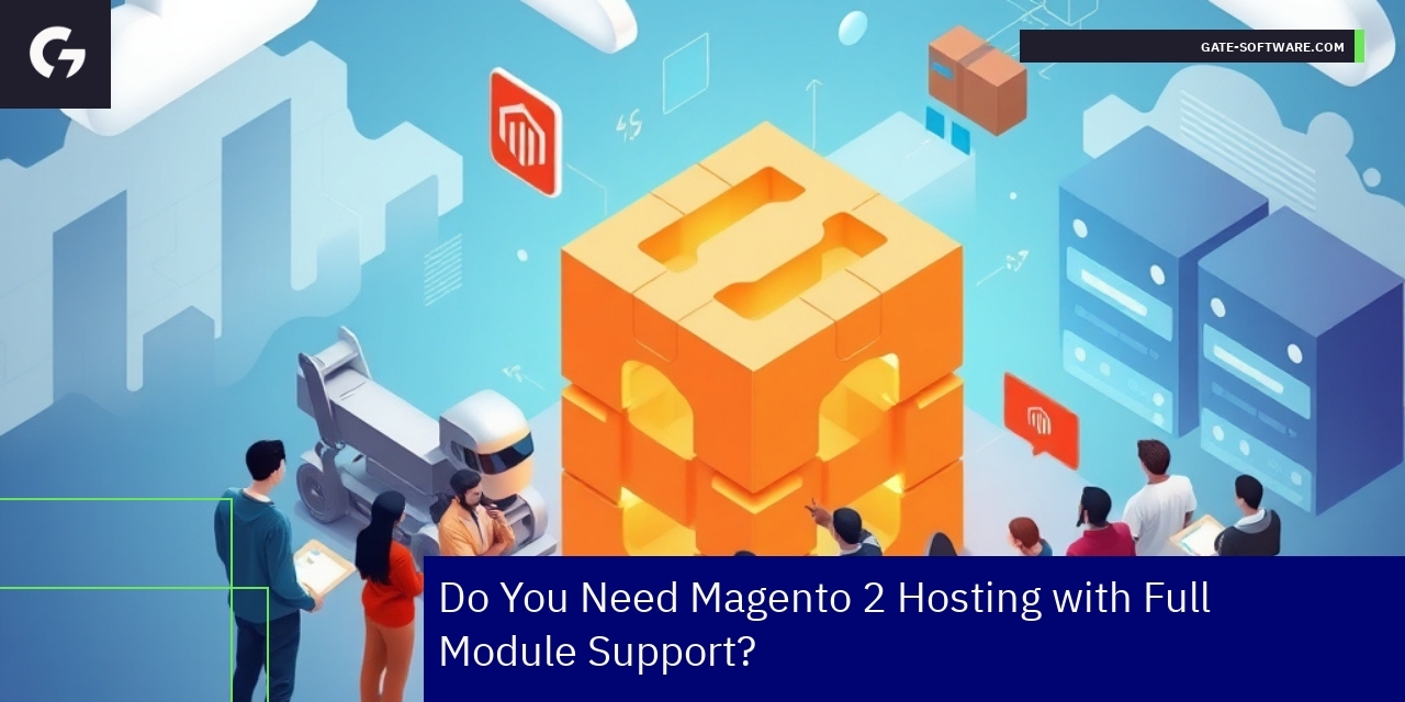 Magento 2 Hosting and Module Support Guide Magento 2 modules and hosting infrastructure illustration