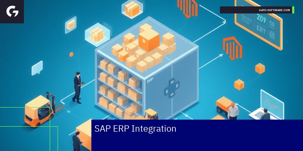 Graph showing SAP and Magento ERP integration features