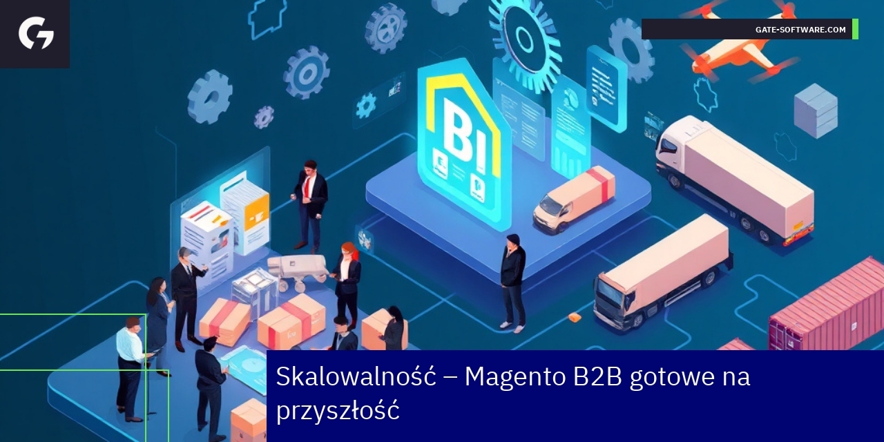 Schemat integracji i skalowalności Magento B2B