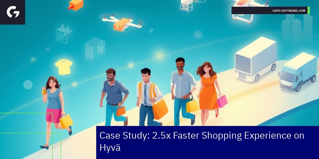 Hyvä Theme Faster Shopping Experience Case Study E-commerce shopping interface with fast loading indicators