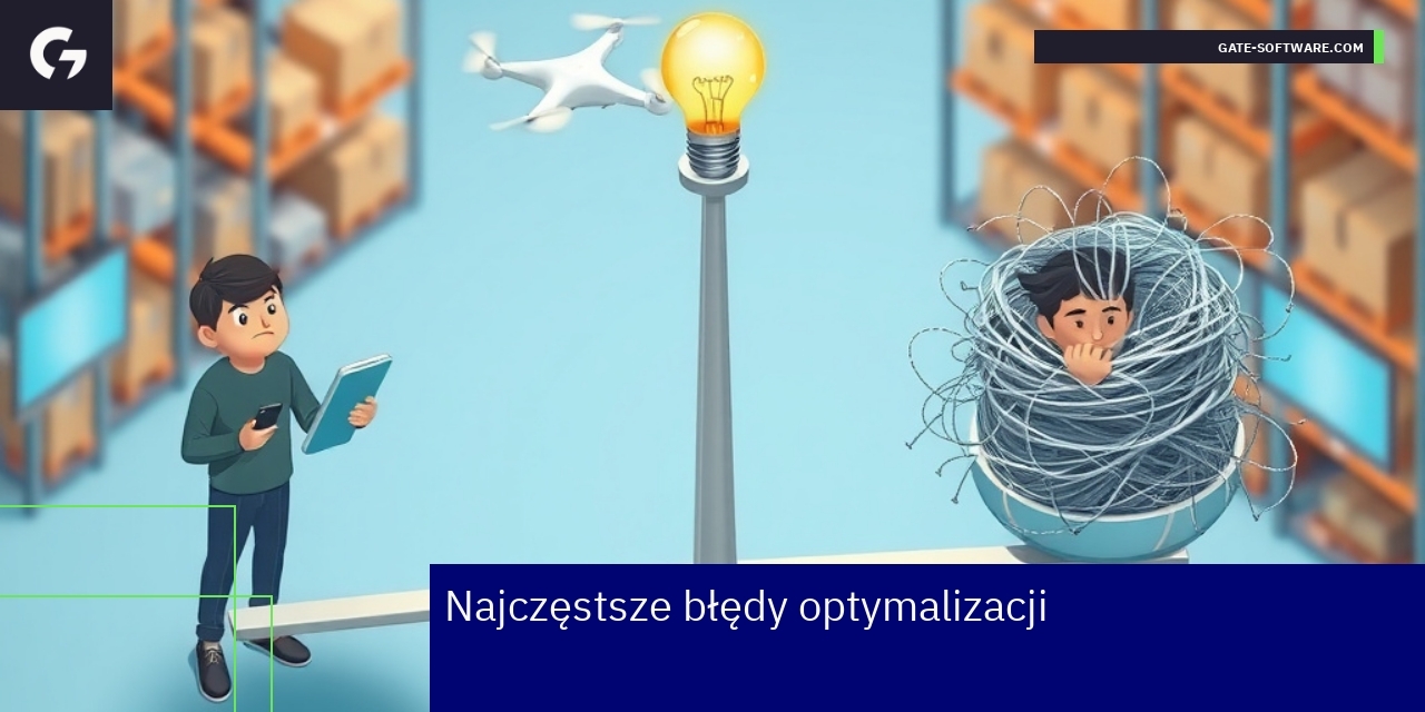 Ilustracja błędów i rozwiązań optymalizacji mobilnej