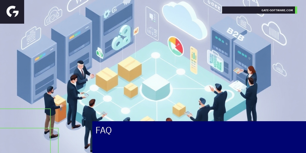 Illustration of B2B ecommerce platform features