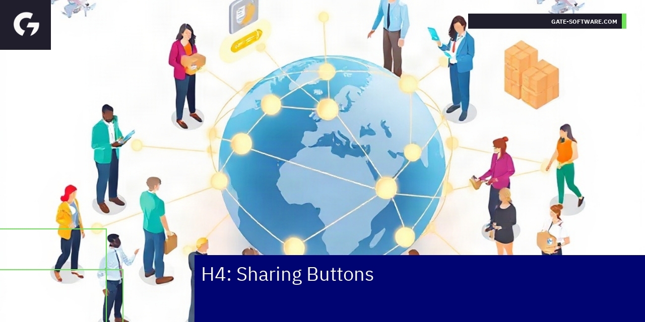 Effective Sharing Buttons in Magento 2 Hyva Sharing buttons icons on digital store interface